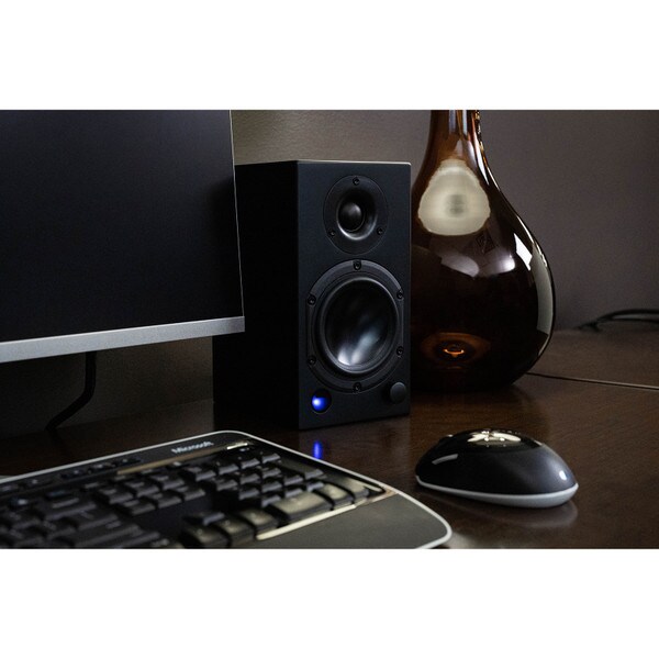 Main product image for Dayton Audio M4 Powered Speaker Pair Matte Black300-460